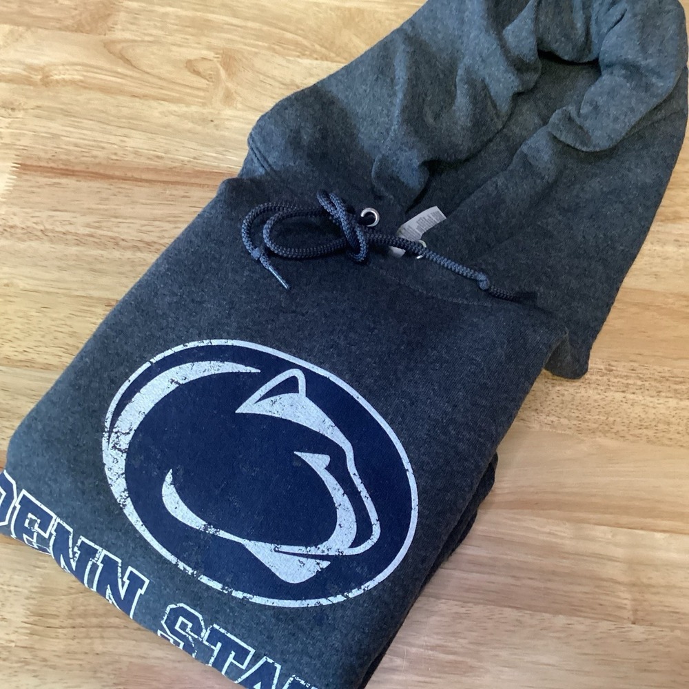 Mens Jerzees Penn State Nittany Lions Nublend Hoodie XL Blue